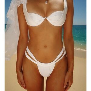 Dippin' Daisy's Satin White Bikini